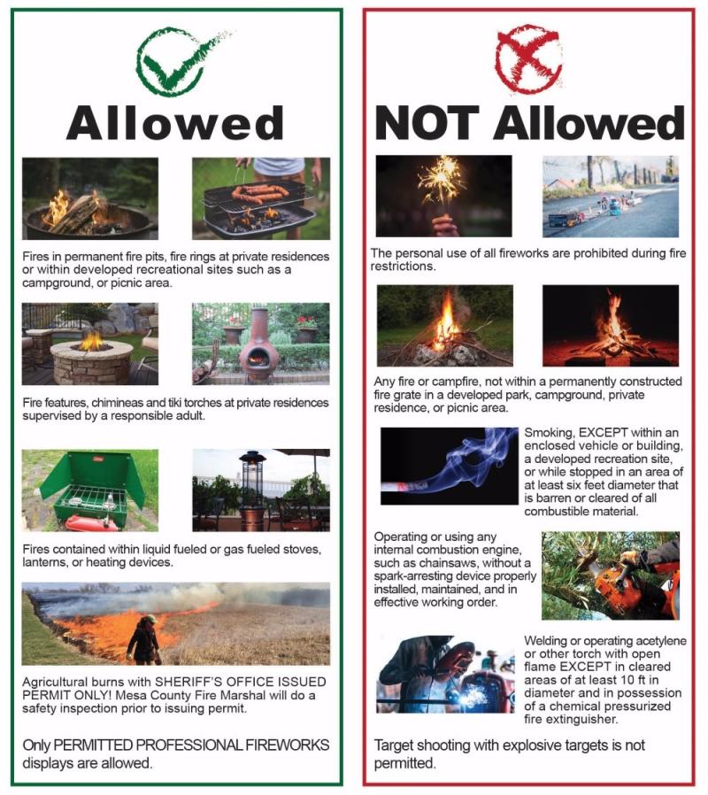 fire travel restrictions